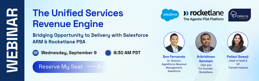 Salesforce ARM + Rocketlane PSA Webinar